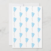 我々は真摯に待つことができるテディベア赤ちゃんシャワー 招待状 (裏面)