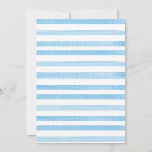 我々は真摯に待つことができるテディベア赤ちゃんシャワー 招待状 (裏面)