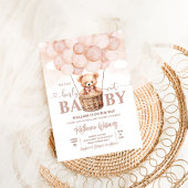 我々は真摯に待つことができるテディベア赤ちゃんシャワー 招待状