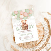 我々は真摯に待つことができるテディベア赤ちゃんシャワー 招待状