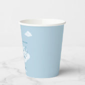 我々は真摯に待つことができるテディベア赤ちゃんシャワー 紙コップ (左)