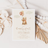 我々は真摯に待つことができる中性の赤ちゃんシャワー 招待状