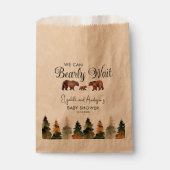 我々は真摯に待つことができる秋ベビーシャワー フェイバーバッグ (正面)