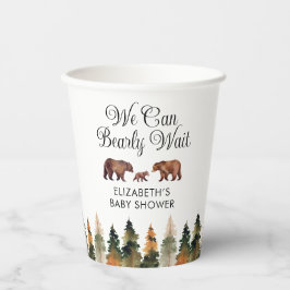 我々は真摯に待つことができる秋ベビーシャワー 紙コップ