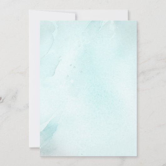 我々は真摯に待つことができる – かわいいベビークマ赤ちゃんシャワー 招待状 (裏面)