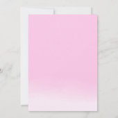 我々は真摯に待つことができる – 女の子の赤ちゃんシャワー招待状 招待状 (裏面)