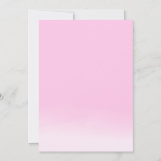 我々は真摯に待つことができる – 女の子の赤ちゃんシャワー招待状 招待状 (裏面)