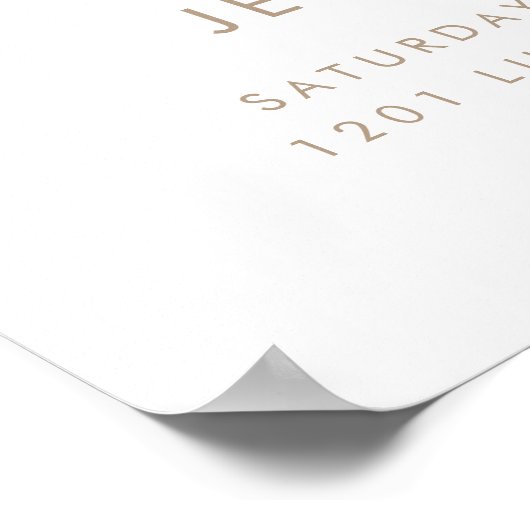 我々は真摯に待つことができる – 紫色の女の子の赤ちゃんシャワー ポスター (角)