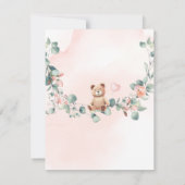 我々は真摯に待つことができる – 赤ちゃんシャワー招待状 招待状 (裏面)