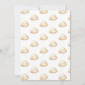 "我々は真摯に待つことができる"赤ちゃんシャワー招待状 招待状 (裏面)