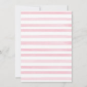 我々は真珠のように待つことができるツインガールベビー散水 招待状 (裏面)