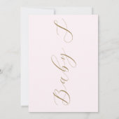 我々は真珠のように待つことができるテディベアバルーン赤ちゃんシャワー 招待状 (裏面)