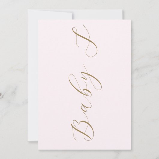 我々は真珠のように待つことができるテディベアバルーン赤ちゃんシャワー 招待状 (裏面)