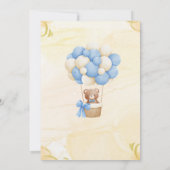 我々は真珠のように待つことができるテディベア中立ベビーシャワー 招待状 (裏面)