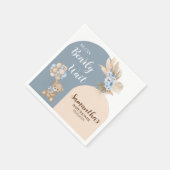 我々は真珠のように待つ男の子のシャワー紙ナプキン スタンダードカクテルナプキン (角)