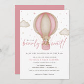 我々は真珠待機女の子の赤ちゃんシャワー招待状 招待状 (正面/裏面)