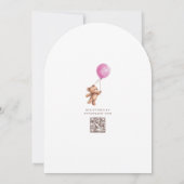 我々は真珠待機女の子の赤ちゃんシャワー招待状 招待状 (裏面)