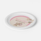 我々は真珠待機女の子ベイビーシャワー紙プレート ペーパープレート (アングル)