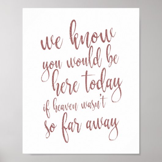 我々は知っているここにバラ金ゴールド8x10サイン ポスター (正面)