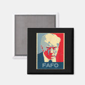 我々は社会のトランプMugshot Black Lightweigに住んでいる マグネット (正面/裏面)