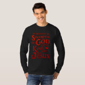 我々は神を除いて主権を認めず、王を認めず Tシャツ (正面フル)