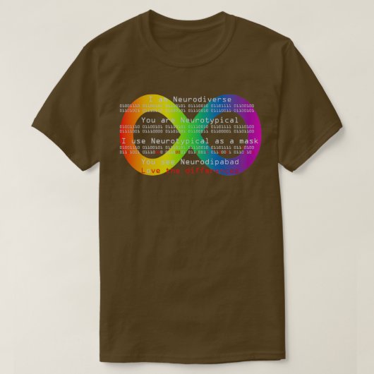 我々は神経多様である Tシャツ (デザイン正面)