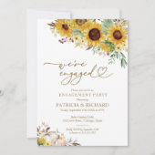 我々は秋婚約した婚約パーティ 招待状 (正面)