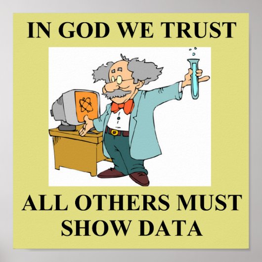 我々は科学のジョークを信じている ポスター (正面)