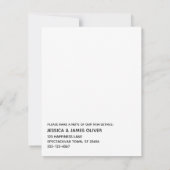 我々は移動したタイポグラフィブルーイエローテクスチャードカード 招待状 (裏面)