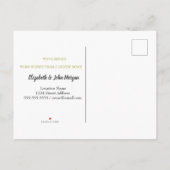 我々は移動した，クリスマスツリー，ボールの休日 案内ポストカード (裏面)