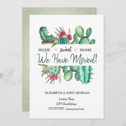 我々は移動した，サボテンの水玉模様 (正面/裏面)