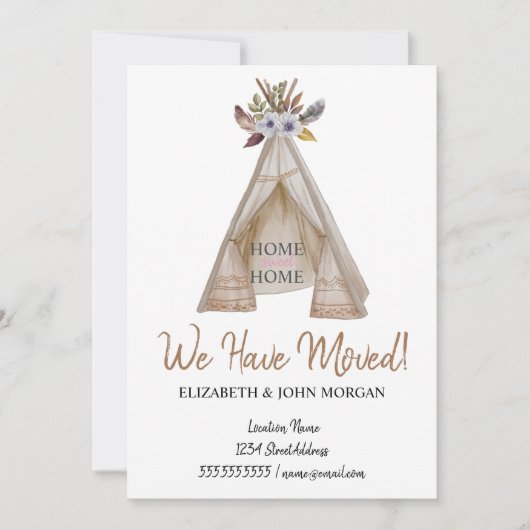 我々は移動した、フローラテント移動 (正面)