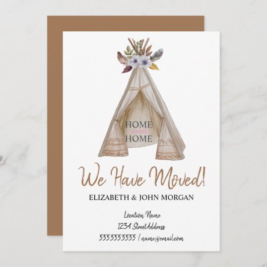 我々は移動した、フローラテント移動 (正面/裏面)