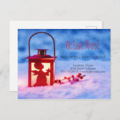 我々は移動した，ホリーベリー，ランプ，新しいアドレス 案内ポストカード (正面/裏面)