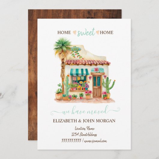 我々は移動した，メキシコの家，木材 (正面/裏面)