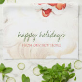 我々は移動した,レトロサンタクロース キッチンタオル (折り畳み)