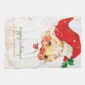 我々は移動した,レトロサンタクロース キッチンタオル (横)