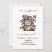 我々は移動した，ヴィンテージメールボックスの花，木材 (正面)