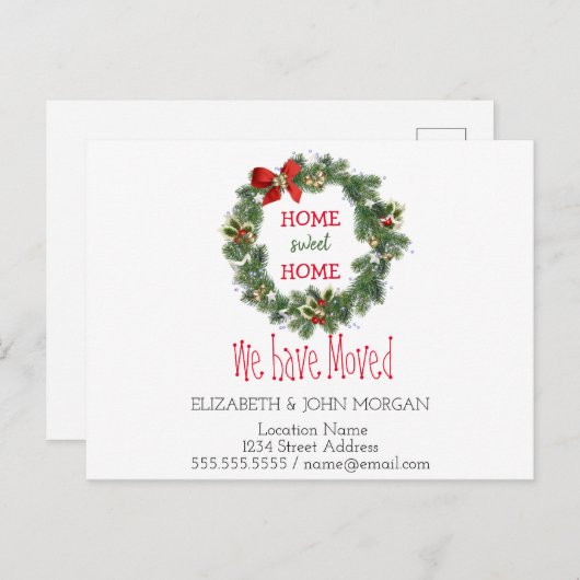 我々は移動した,休日リース,ホームスイートホーム 案内ポストカード (正面/裏面)