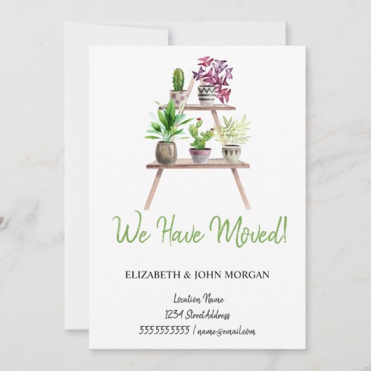 我々は移動した，植物，配置 (正面)