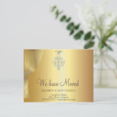 我々は移動した,金ゴールドカーテン,シャンデリア 案内ポストカード (スタンド正面)