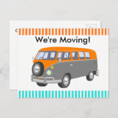 我々は移動している、レトロなバンポストカード 案内ポストカード (正面/裏面)