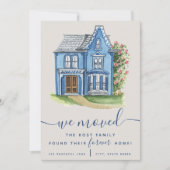 我々は移動し、我々の永遠に家の発表カードを見つけた 招待状 (正面)