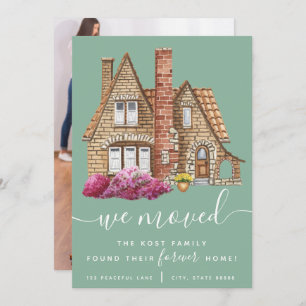 我々は移動し、我々の永遠に家の発表カードを見つけた 招待状