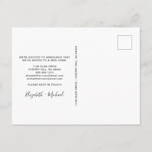 我々は移動フローラ水の色 案内ポストカード (裏面)