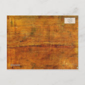 我々は移動レトロ移動するバン古い木材 案内ポストカード (裏面)