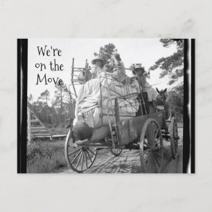 我々は移動中だ！ヴィンテージワゴンファミリ ポストカード