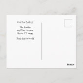 我々は移動中だ!ヴィンテージワゴンファミリ ポストカード (裏面)