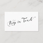 "我々は移動"ハンドドローカジュアルドハウス白黒 名刺 (裏面)