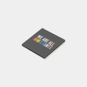 我々は移民たちLGBTのレインボーアライアンスの仲間 ポストイット (アングル)